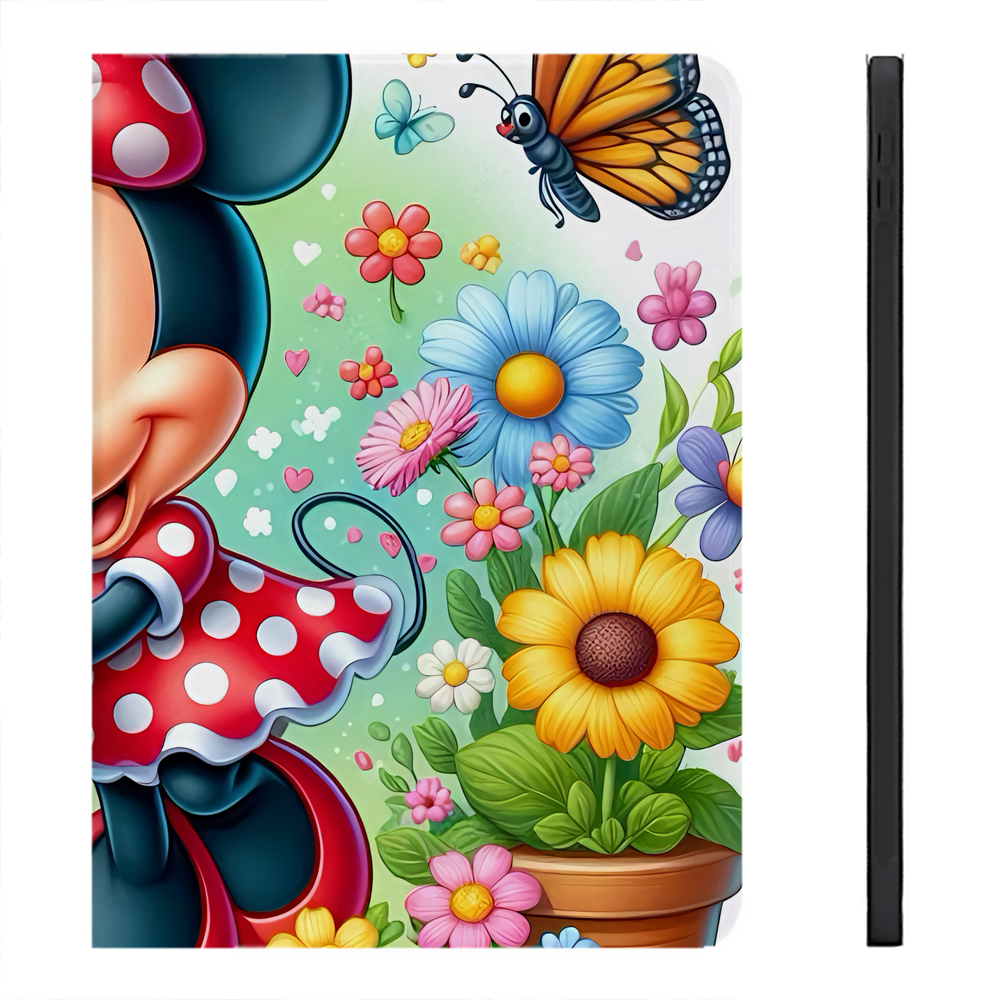 （画像用） ミッキーマウス Mickey Mouse IPadケース ペンホルダー付き ブックスタイルデザイン